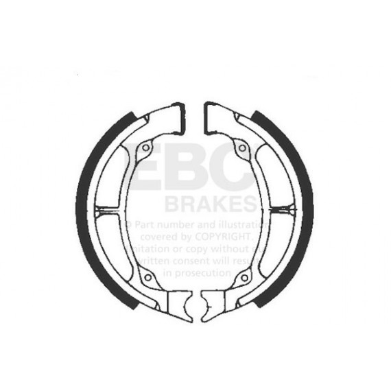 EBC BRAKE SHOE SET -(5) 2K