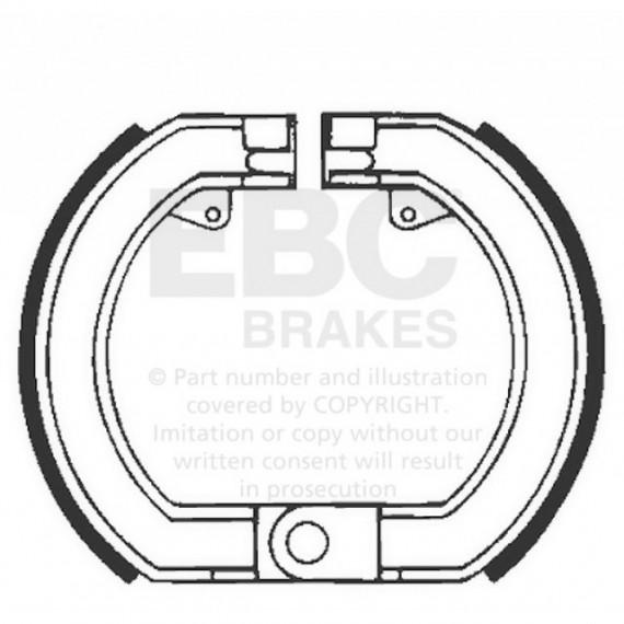 EBC BRAKE SHOE SET