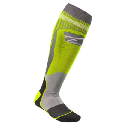 Alpinestars Socks MX Plus-1 Fluo Yellow/Gray 