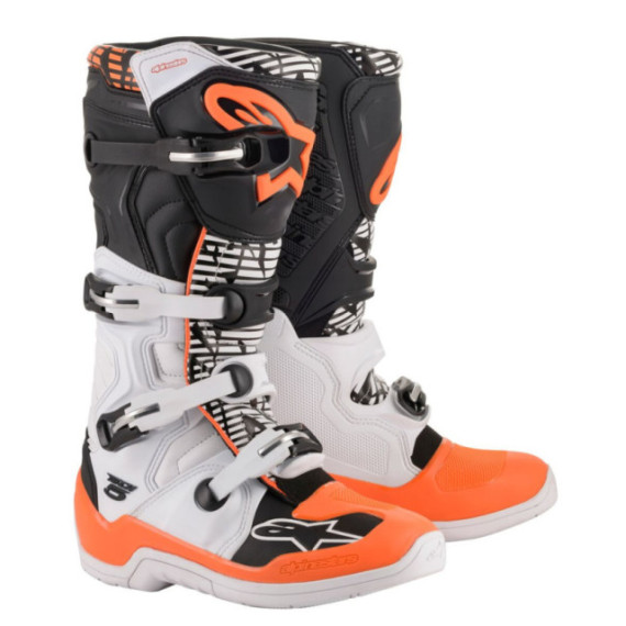 Alpinestars Boot Tech 5 Wht/Blk/Orange Fluo