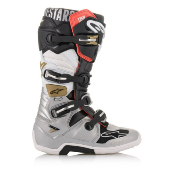 Alpinestars Boot Tech 7 Blk/Silver/Wht/Gold