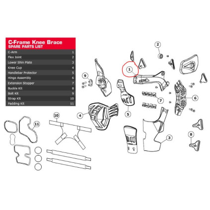 Leatt C-Arm C-Frame Alu Forged