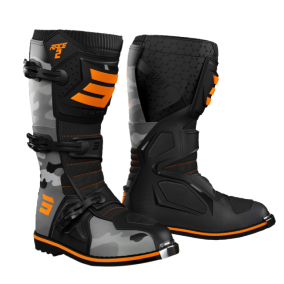 SHOT Boots Race 2 Camo Neon Orange