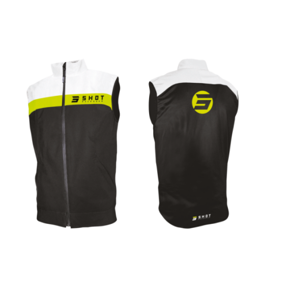 SHOT Bodywarmer Team Black Neon Yellow