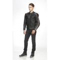 *Sweep leather jacket Ragnar Black/Red 