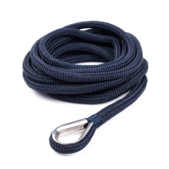 Qvarken Mooring Rope Dockline with thimble navy