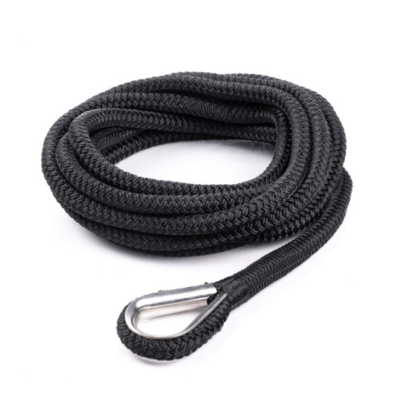 Qvarken Mooring Rope Dockline with thimble black