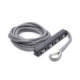 Qvarken Mooring Rope Dockline with compensator grey