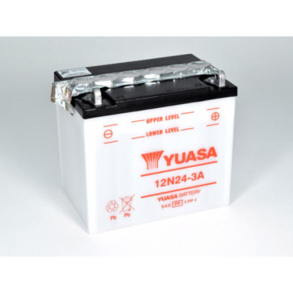 Yuasa Battery, 12N24-3A (dc) no acid included