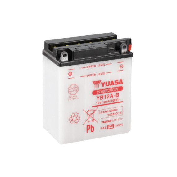 Yuasa Battery YB12A-B (cp) with acidpack (4)