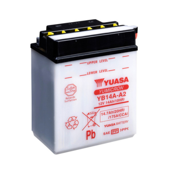 Yuasa Battery YB14A-A2 (cp) with acidpack (4)