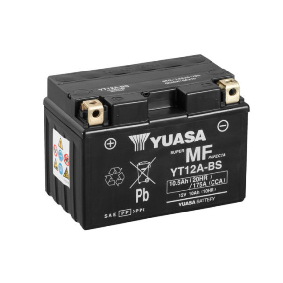 Yuasa Battery YT12A-BS (cp) with acidpack (6)