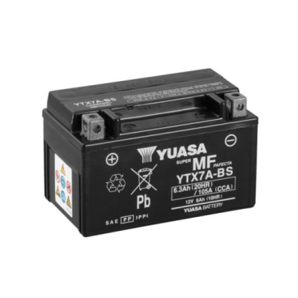 Yuasa Battery,YTX7A-BS (cp) with acidpack (5)