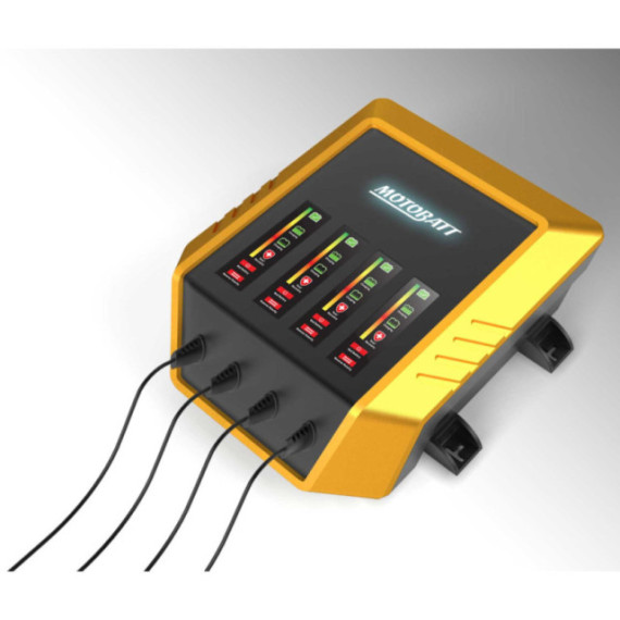 Motobatt 4-Bank 9 step charger 12V 2,0 Amp