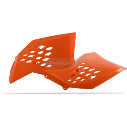 Polisport radiator scoop SX 07-10, EXC 08-11, orange (6)