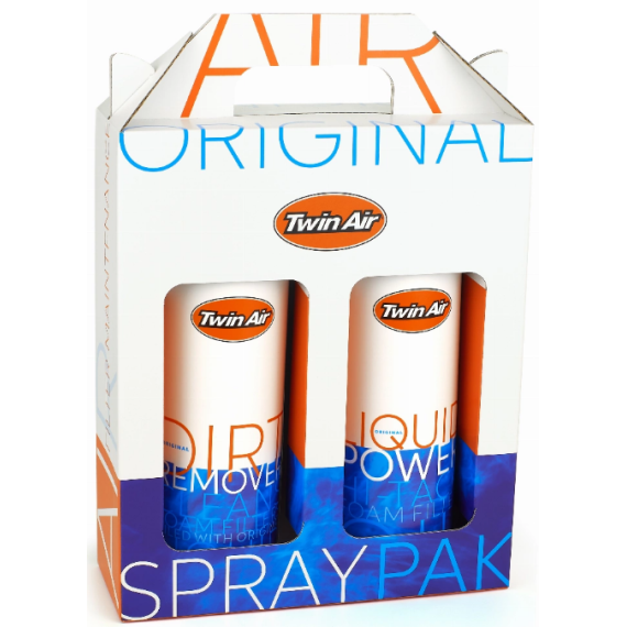 Twin Air Liquid Power Spray + Liquid Dirt Remover Spray Pak (2x500ml) (12) (IMO)