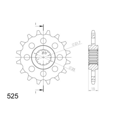 Supersprox Front sprocket 1182.14