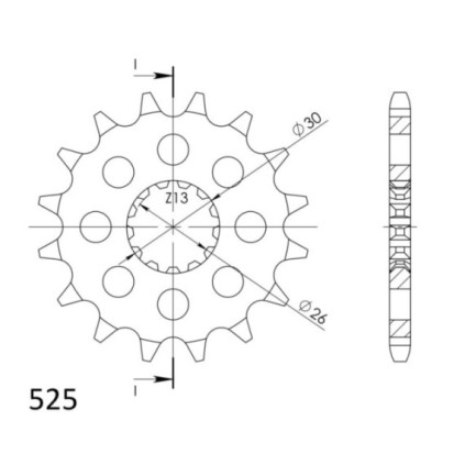 Supersprox Front sprocket 1183.17