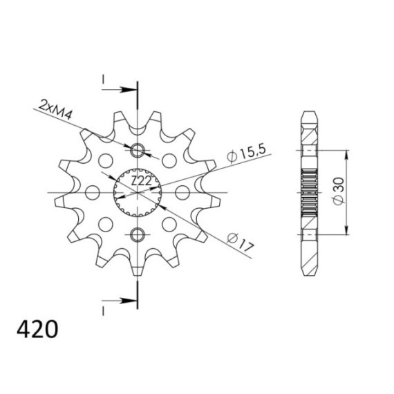 Supersprox Front sprocket 1256.13