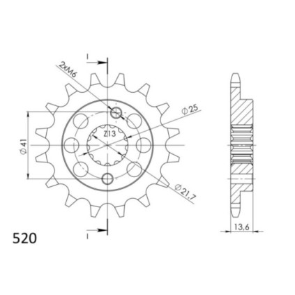 Supersprox Front sprocket 1307.15