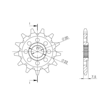 Supersprox Front sprocket 1323.12