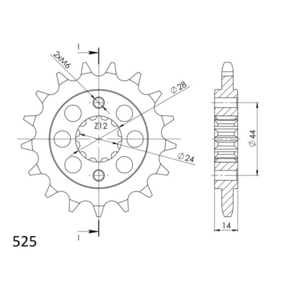 Supersprox Front sprocket 1372.17