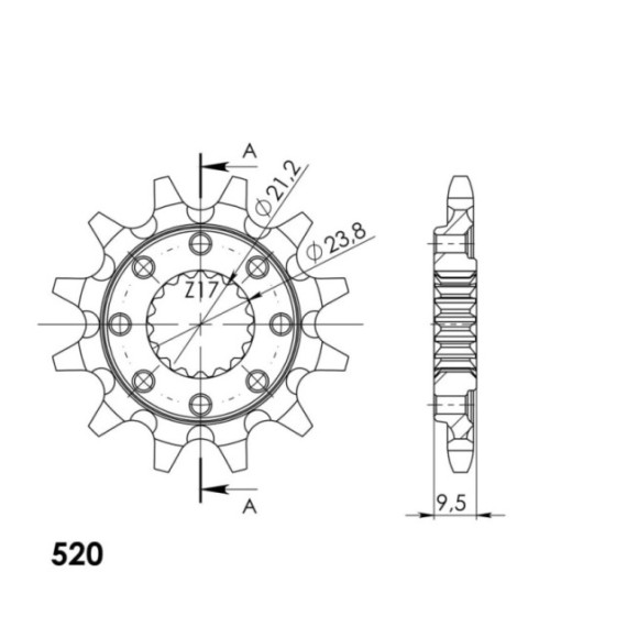 Supersprox / JT Front sprocket 284.12