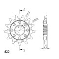 Supersprox Front sprocket 284.13 SC