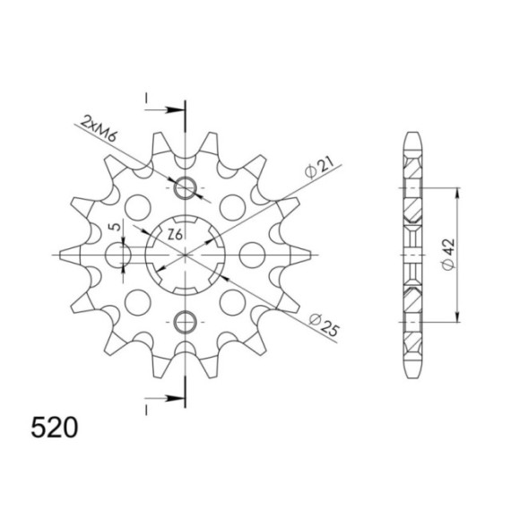 Supersprox Front sprocket 569.14