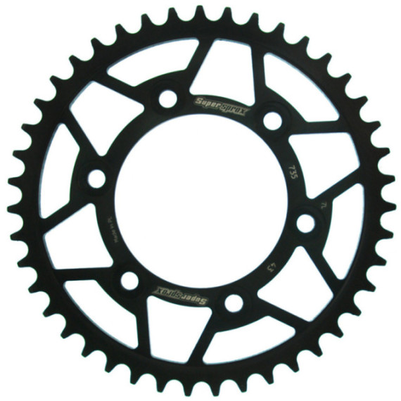 Supersprox Steel Rear Sprocket 735:43 Black