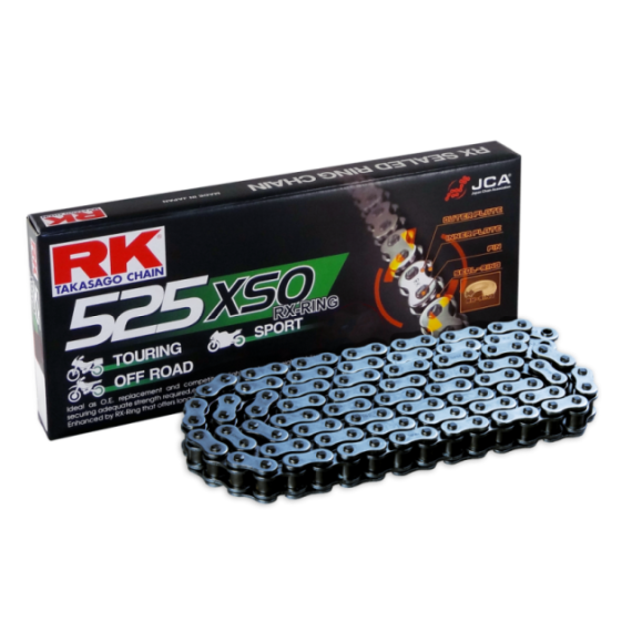 RK 525XSO RX-ringchain +CLF(rivet l.)