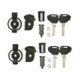 Security Lock key set for 2 cases, including bush and under lock platelets