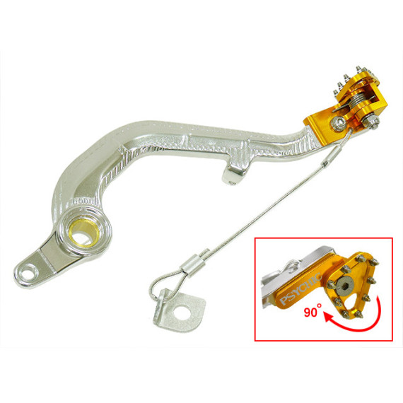 Sixty5 brakepedal RM250 01-08 gold