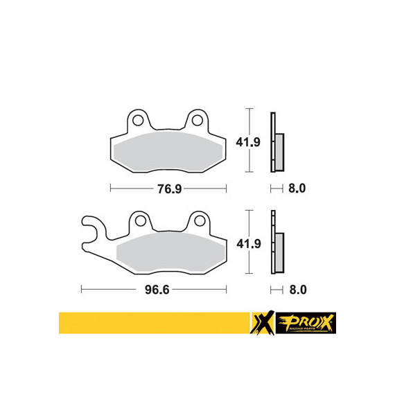 ProX Front Brake Pad RM125/250 '89-95 + YZ125/250 '90-97