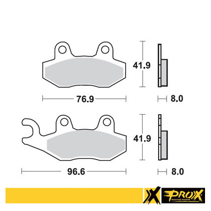 ProX Front Brake Pad RM125/250 '89-95 + YZ125/250 '90-97