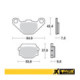 ProX Front Brake Pad KDX200 '89-92