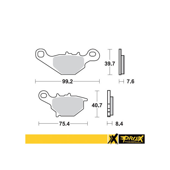 ProX Front Brake Pad RM80/85 '96-04