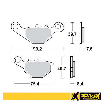 ProX Front Brake Pad RM80/85 '96-04