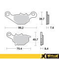 ProX Front Brake Pad RM80/85 '96-04