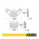 ProX Front Brake Pad KX80 '88-96 + RM80 '86-95