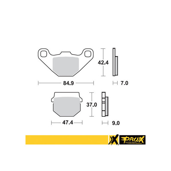 ProX Front Brake Pad KX80 '88-96 + RM80 '86-95