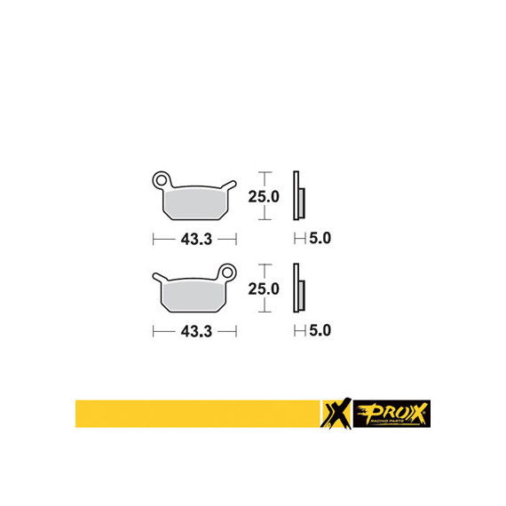 ProX Front Brake Pad KTM50SX Pro Senior '02-23