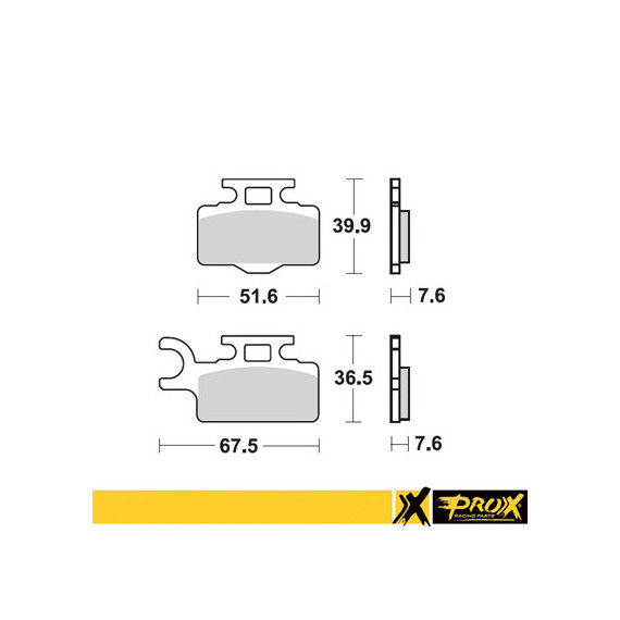 ProX Front Brake Pad KX65 '00-16 + RM65 '03-05