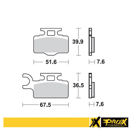 ProX Front Brake Pad KX65 '00-16 + RM65 '03-05