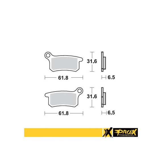 ProX Front Brake Pad KTM65SX '02-23 + KTM85SX '03-11