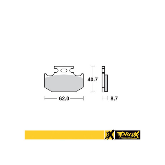 ProX Rear Brake Pad KX125/250/500 '89-94 + RM125/250 '89-95