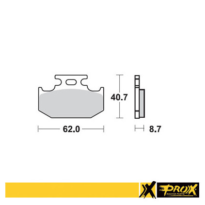 ProX Rear Brake Pad KX125/250/500 '89-94 + RM125/250 '89-95