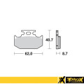 ProX Rear Brake Pad KX125/250/500 '89-94 + RM125/250 '89-95