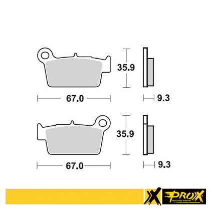 ProX Rear Brake Pad KX250F/450F '04-23 + RM-Z250/450 '04-23