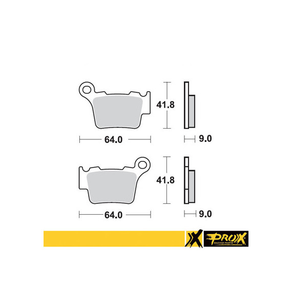 ProX Rear Brake Pad KTM125/150/200/250/300/350/450/525/530